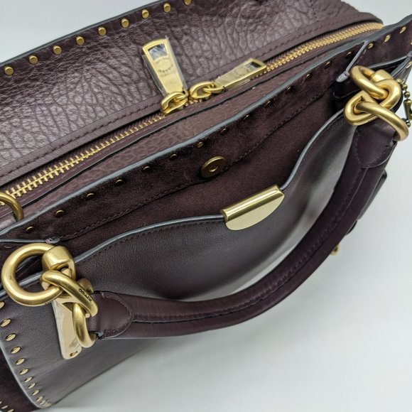 Coach Bags Coach Border Rivets Mixed 3567 Leather Dreamer Satchel